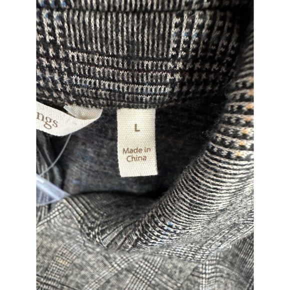 NEW Surroundings Sz L Herringbone Plaid Style 2DT10 Blazer 3 Button - Picture 8 of 9